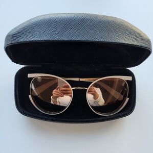 Salvatore Ferragamo SF165S 250 58 Ladies Sunglasses Rounded Mirrored White Gold